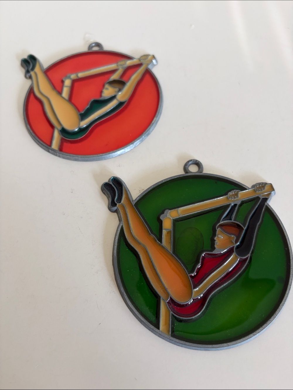 Vintage Gymnastics Suncatchers